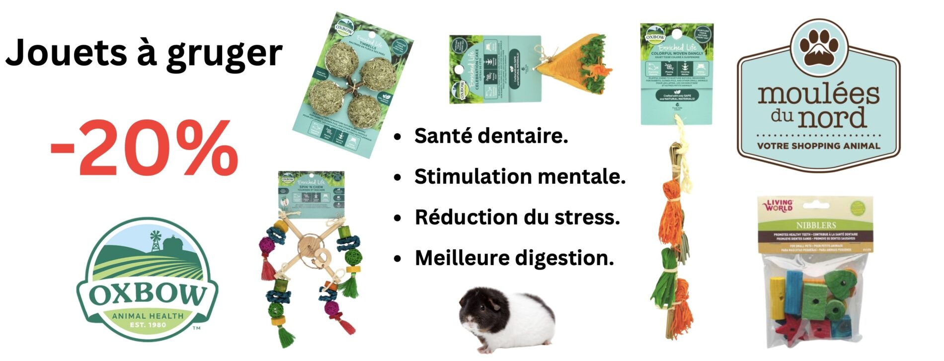 Jouets à gruger pour petits animaux