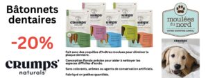 Crumps gâteries pour la santé dentaire pour chiens