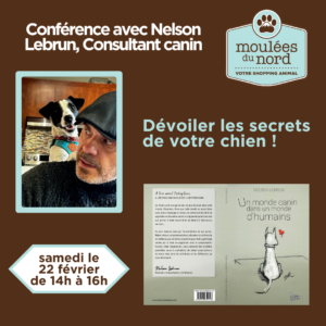 Conférence sur l'histoire et le comportement canin avec Nelson Lebrun Consultant canin