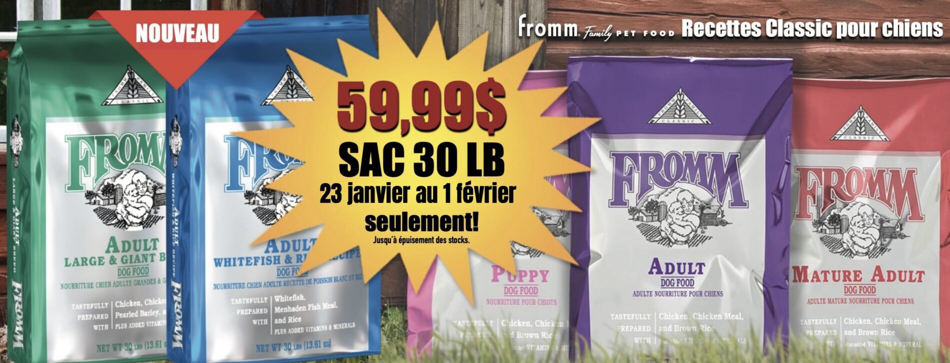 Fromm classique pour chiens