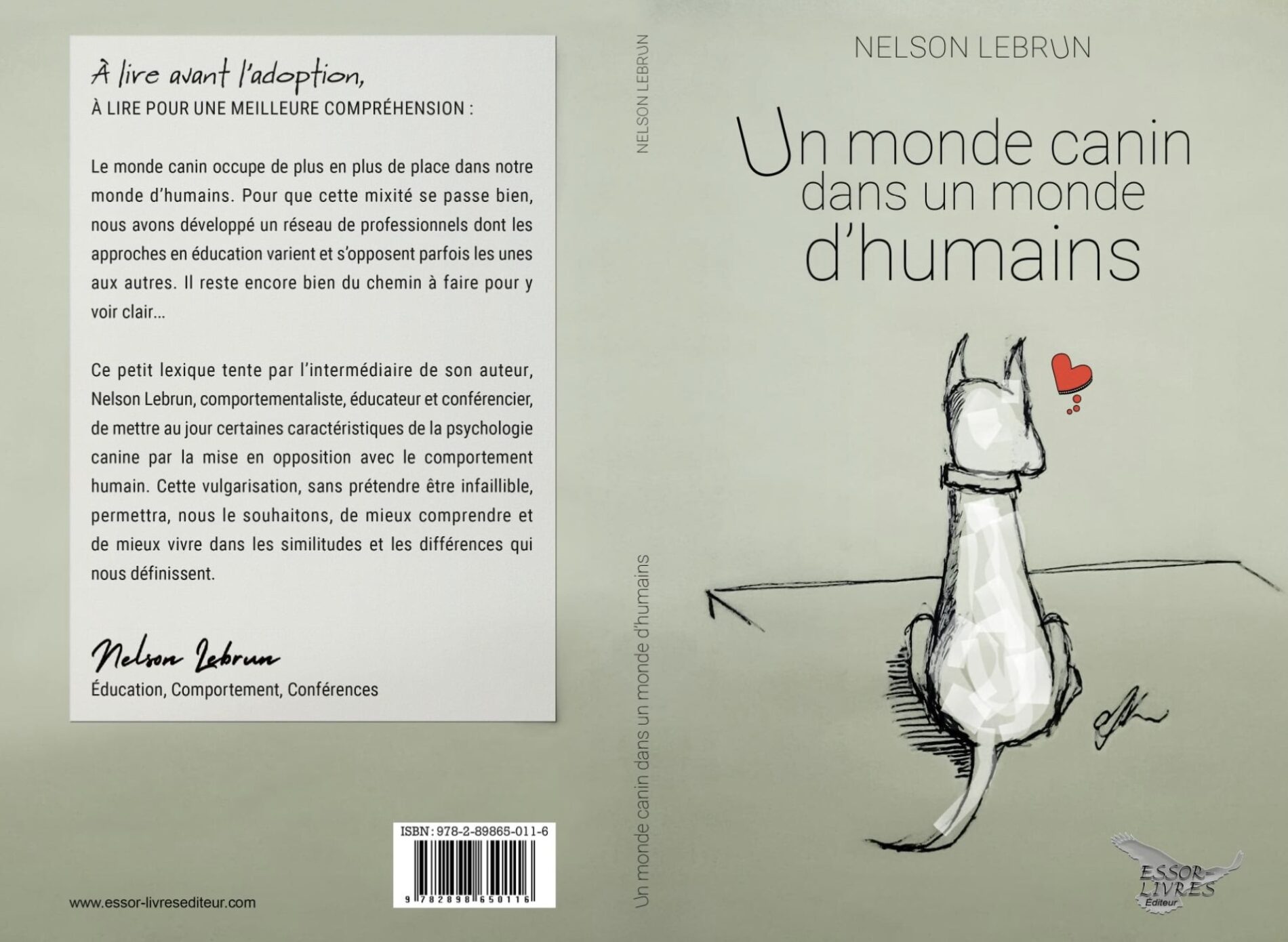 Livre Un monde canin dans un monde d'humains : Conférence Nelson Lebrun Consultant canin