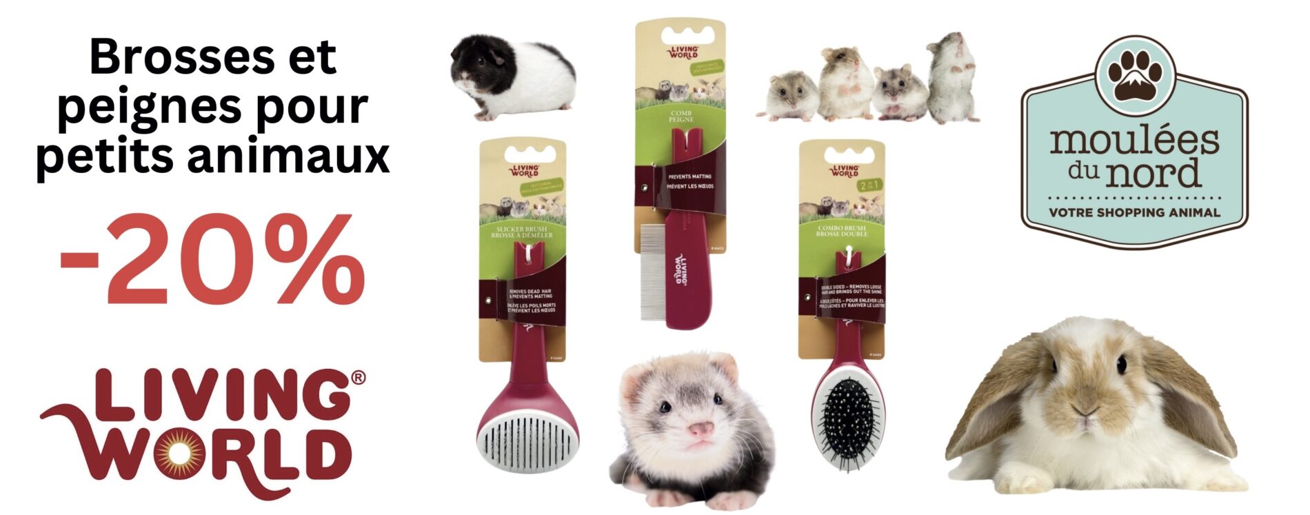 Brosses et peignes pour petits animaux