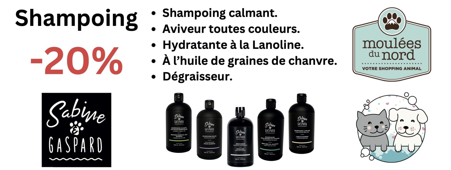 Shampoing Sabine et Gaspard