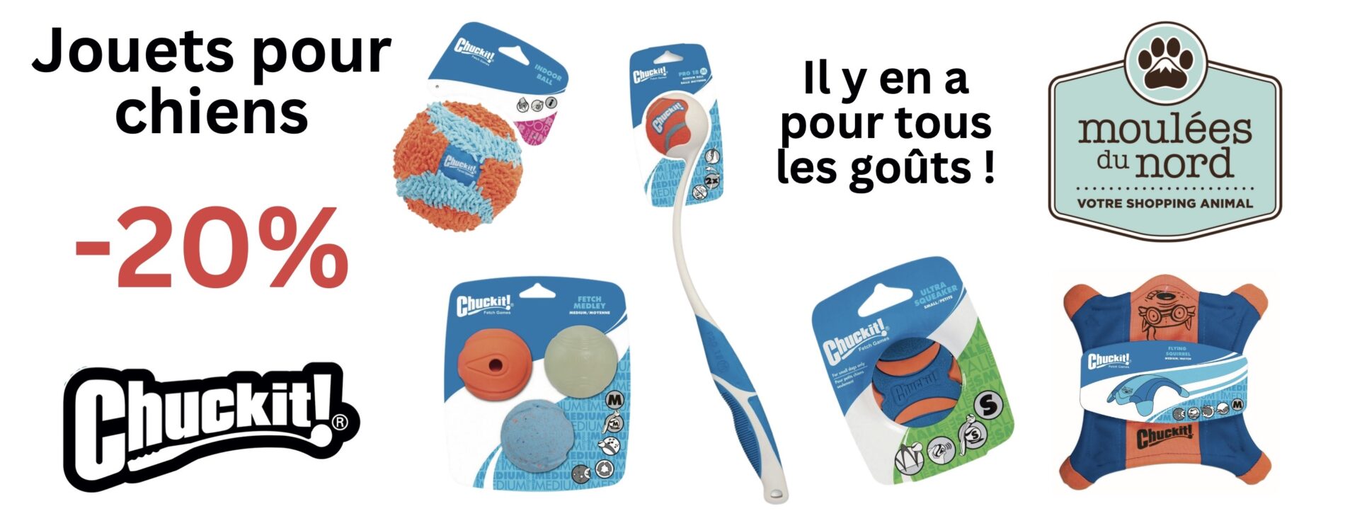 Jouets Chuckit pour chiens