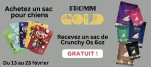 Fromm Gold pour chiens Crunchy Os gratuit en février