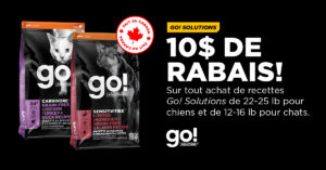 GO! Solutions chats et chiens rabais santé peau et pelage