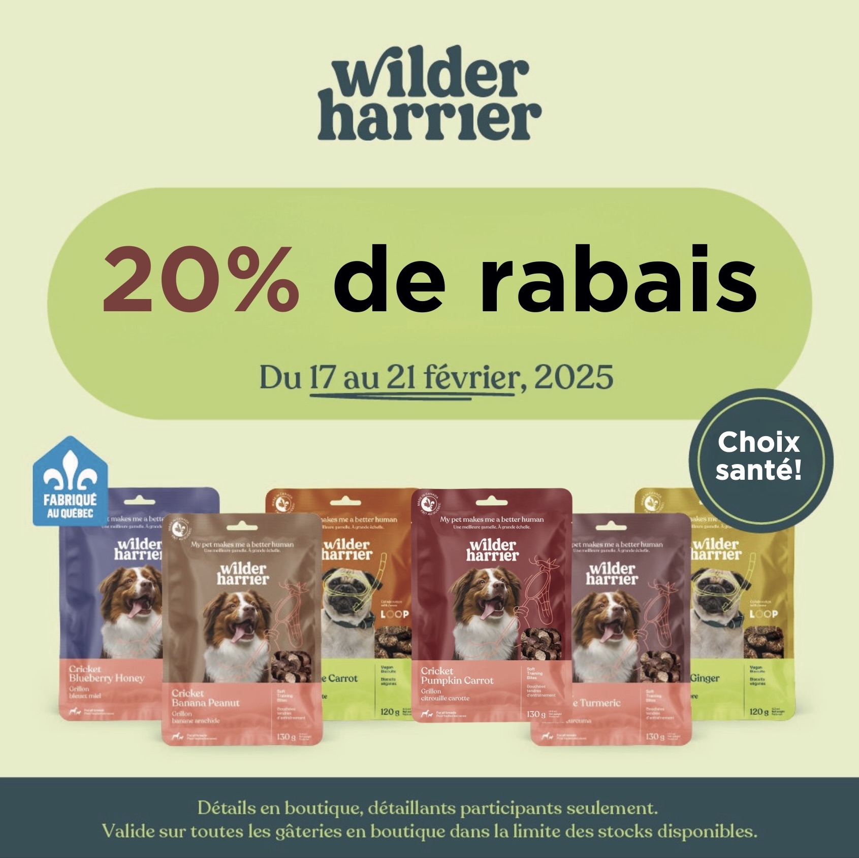 Wilder Harrier gâteries -20%