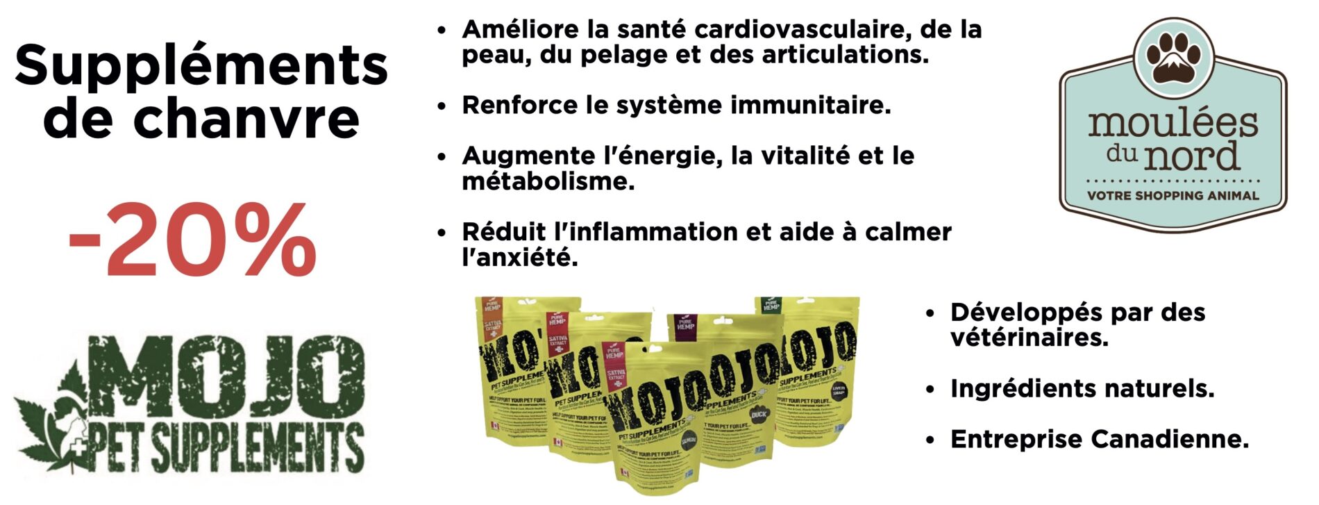 Suppléments MOJO pour la santé digestive : en promotions pour avril