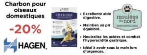 Hagen charbon pour la digestion des oiseaux domestiques