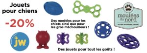 Jouets JW en rabais pour avril