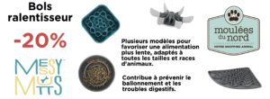 Messy Mutts bols ralentisseurs en rabais pour avril : mois de la santé digestive