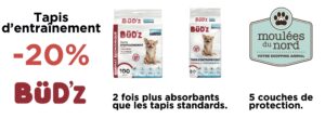 Budz pipi pads en rabais pour mai