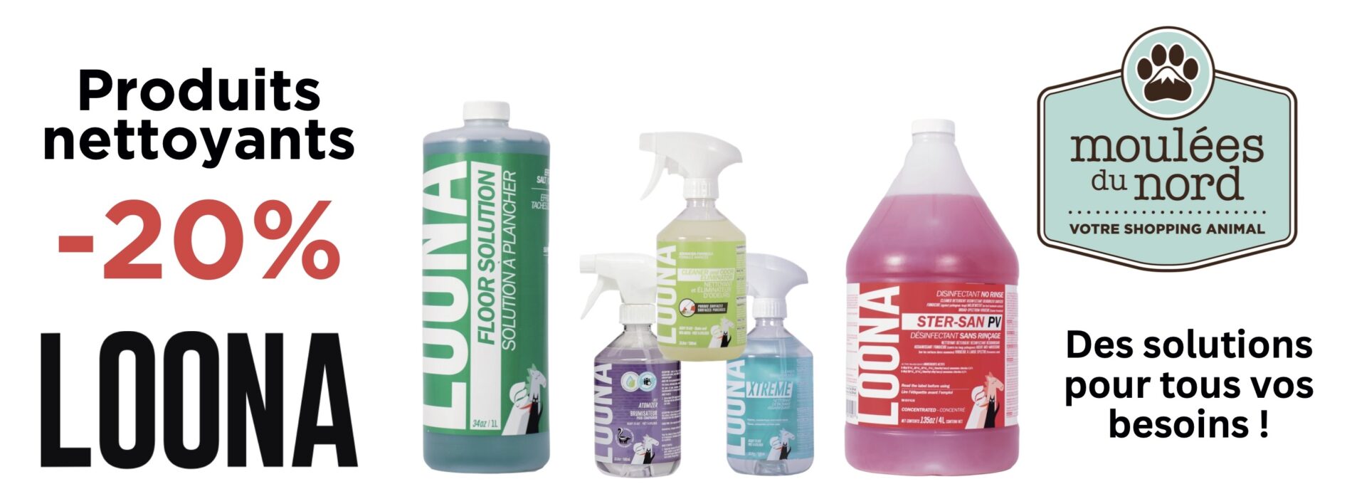 Nettoyants Loona en promotion mai 2025