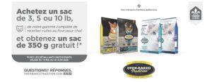 Rabais Oven Baked Tradition chiens et chats mai