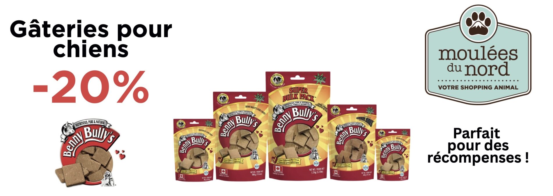 Benny Bully's gâteries en rabais
