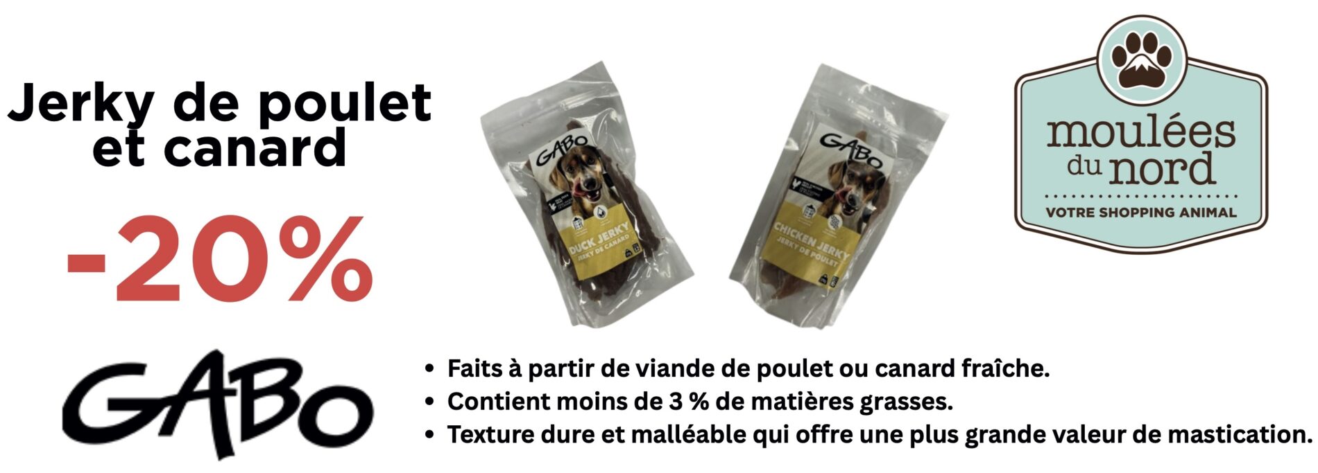 Gabo jerky en promotion