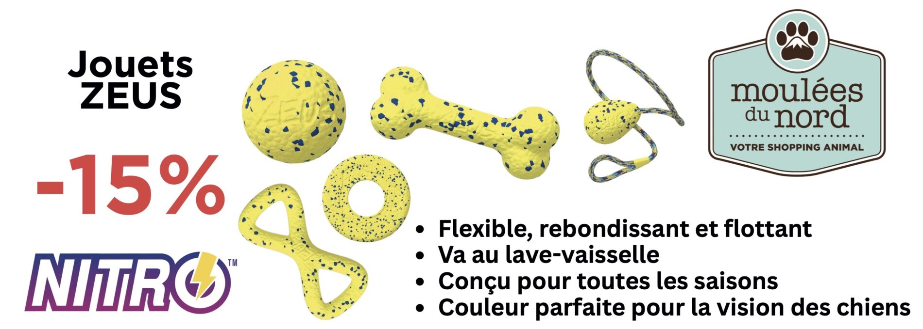 Jouets Zeus Nitro en promotion
