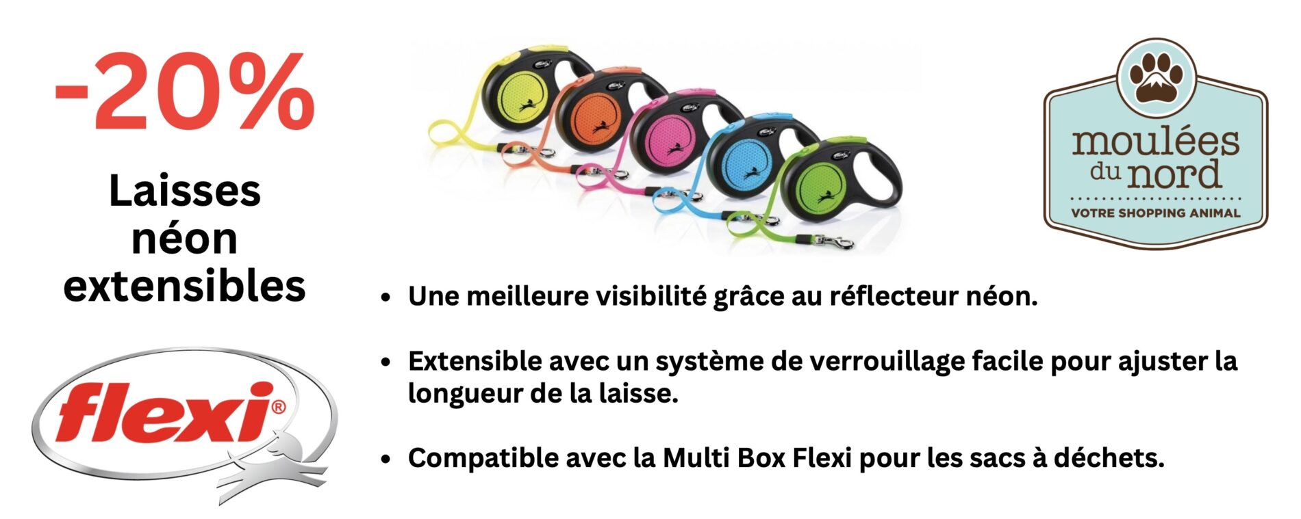 Laisses Flexi en promotion juin