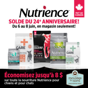 Rabais d'anniversaire sur Nutrience