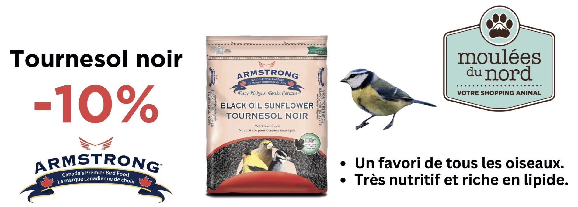 Promotion sur les gros sacs de tournesol noir