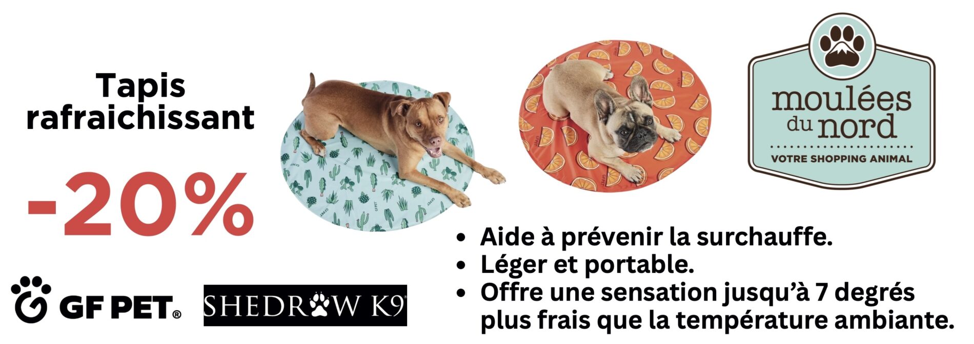 Tapis rafraichissant en promotion