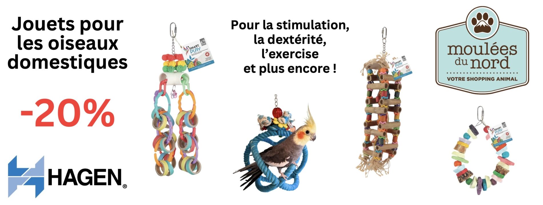 Jouets Hagen pour oiseaux en promotion