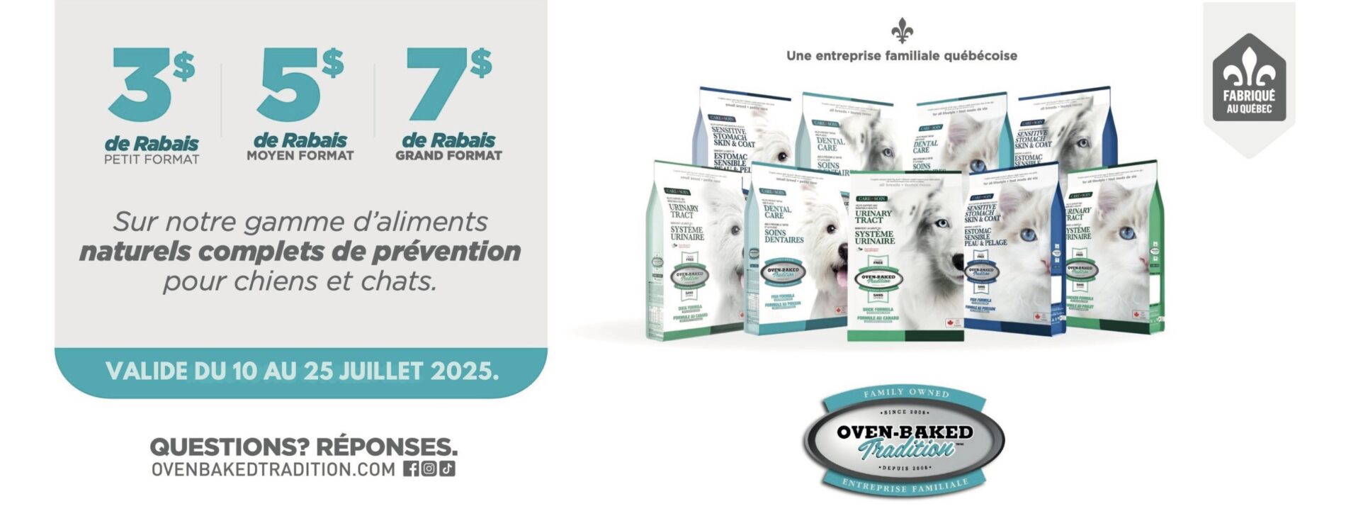 Oven Baked Tradition soins en promotion ce juillet
