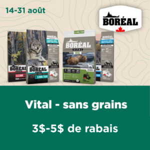 Boréal Vital sans grains en promotion