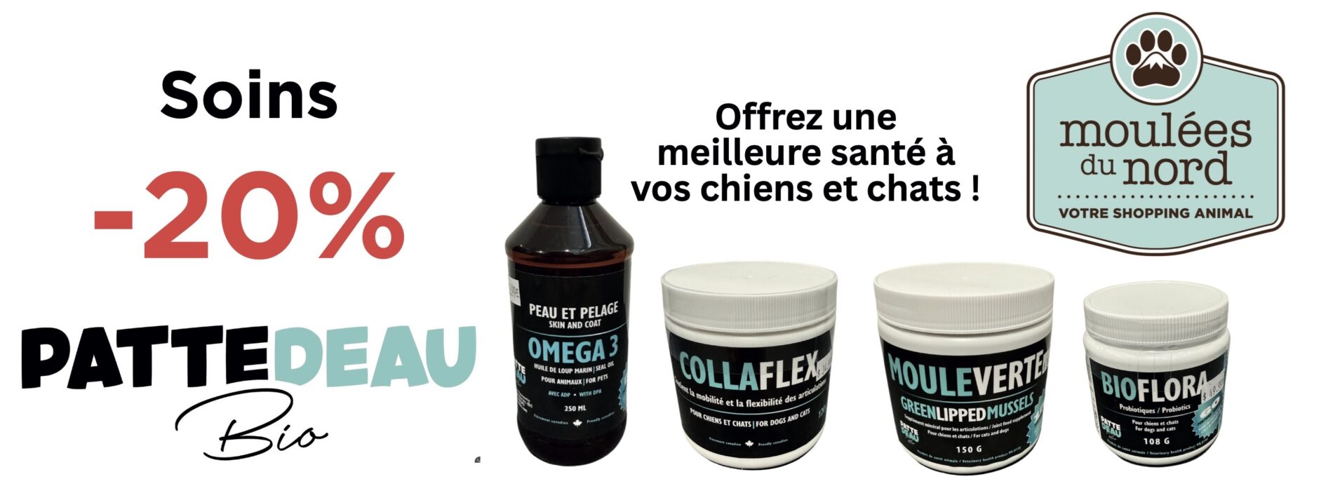 Soins Pattes d'eau pour chien et chat en promotion