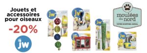 Jouets et accessoires JW pour oiseaux
