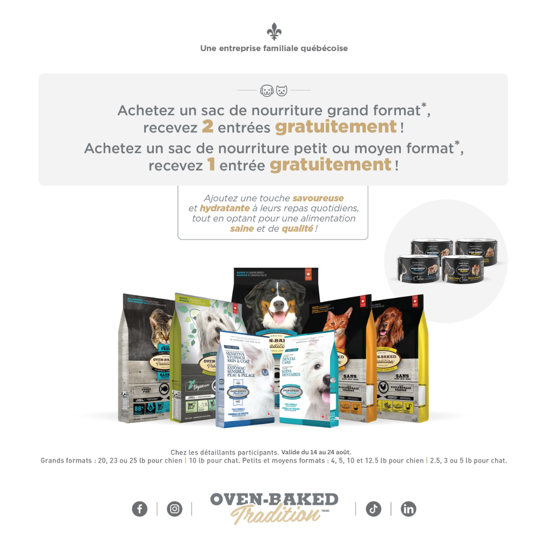 Conserve gratuit avec achat de Oven Baked Tradition