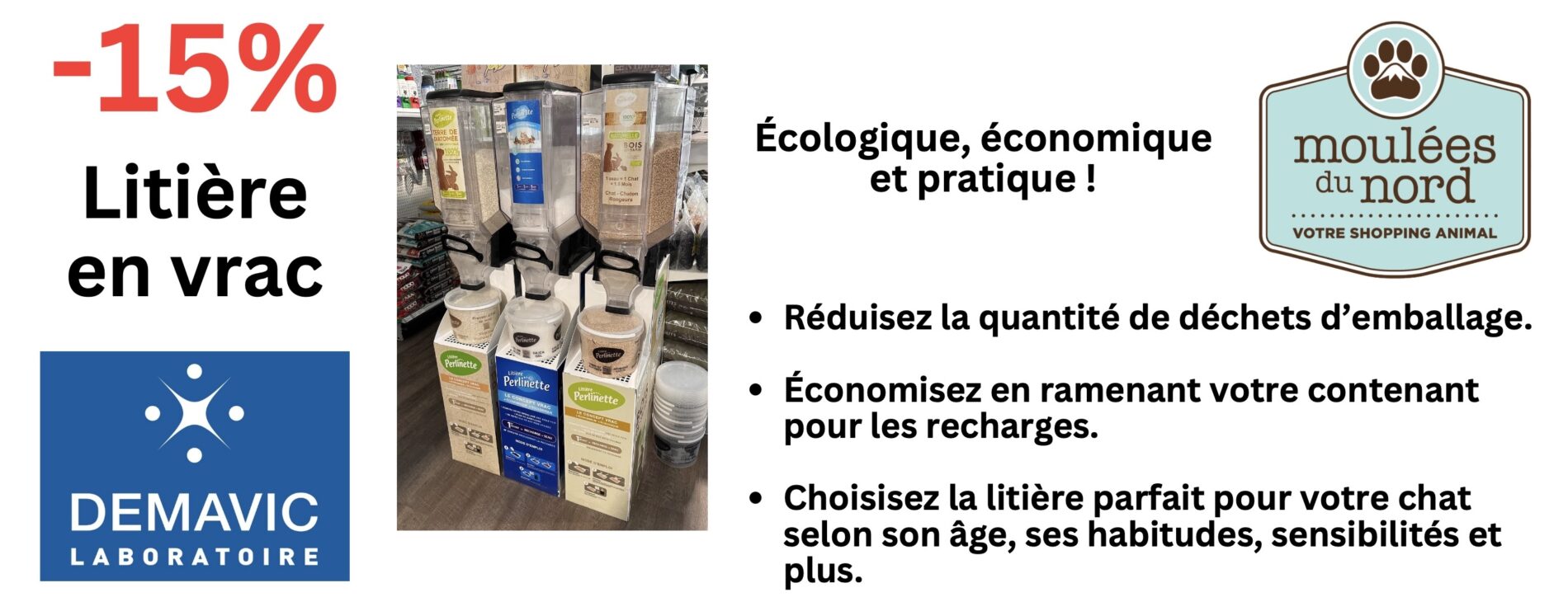 Litière Perlinette en rabais cette octobre