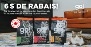 Promotions sur la nourriture GO! Petcurean pour chiens et chats