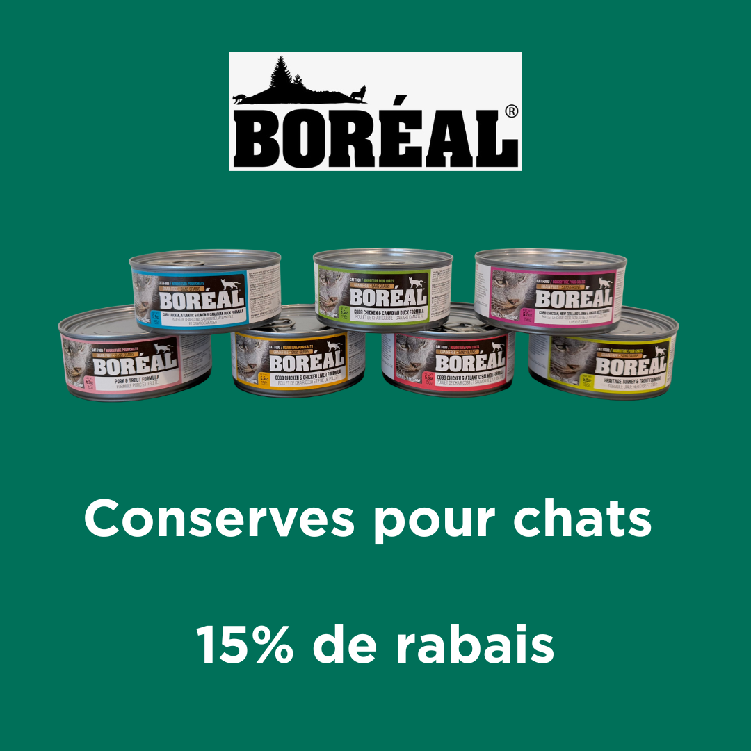 Conserves Boréal pour chats en promotion