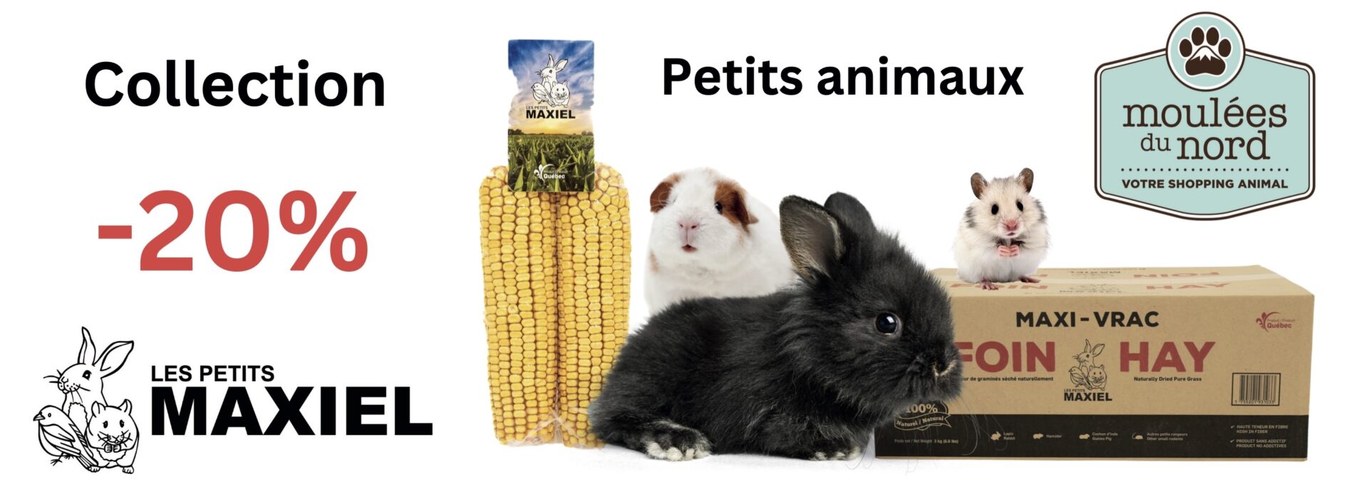 Collection Maxiel pour petits animaux en promotion ce janvier