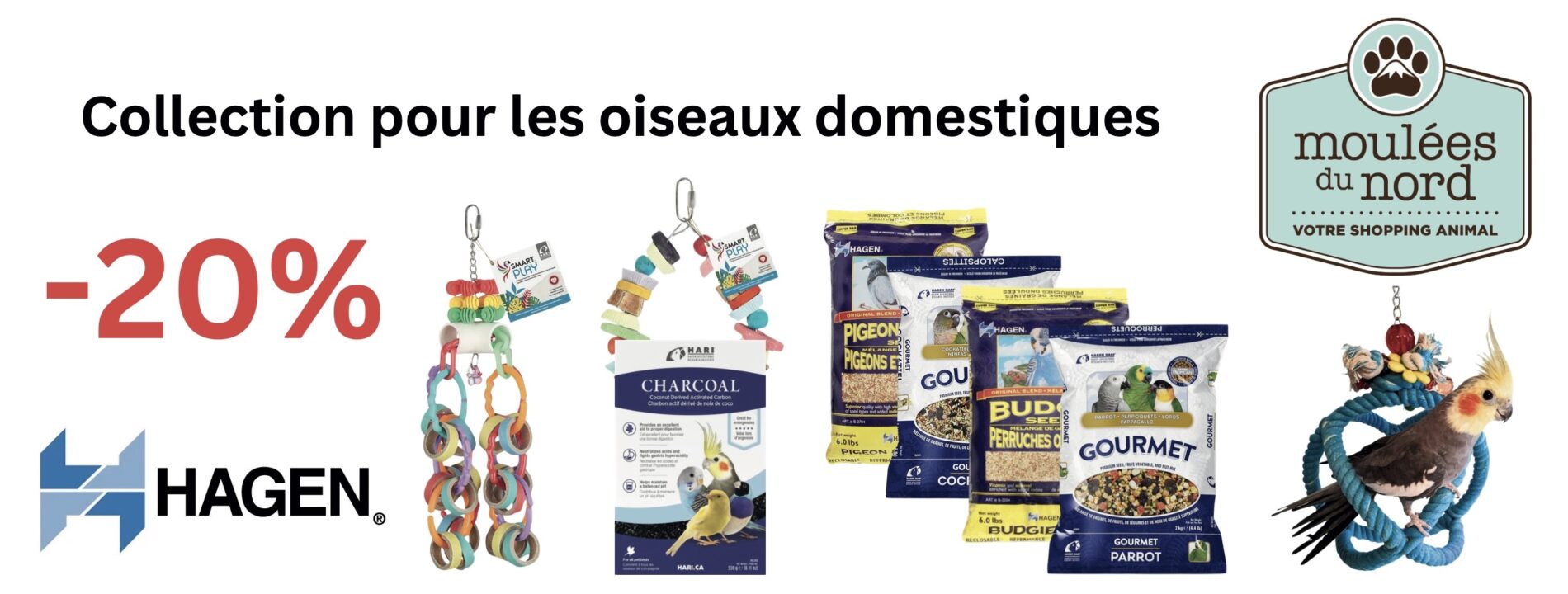 Rabais sur la collection Hagen pour les oiseaux domestiques