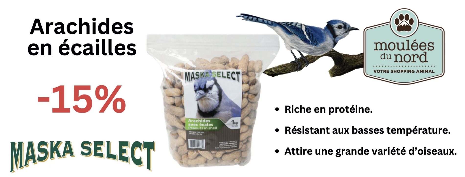 Rabais sur Maska Select arachides avec écales