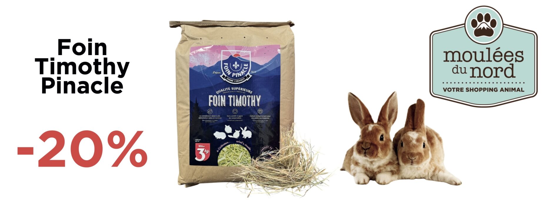Foin Pinnacle en promotion petits animaux
