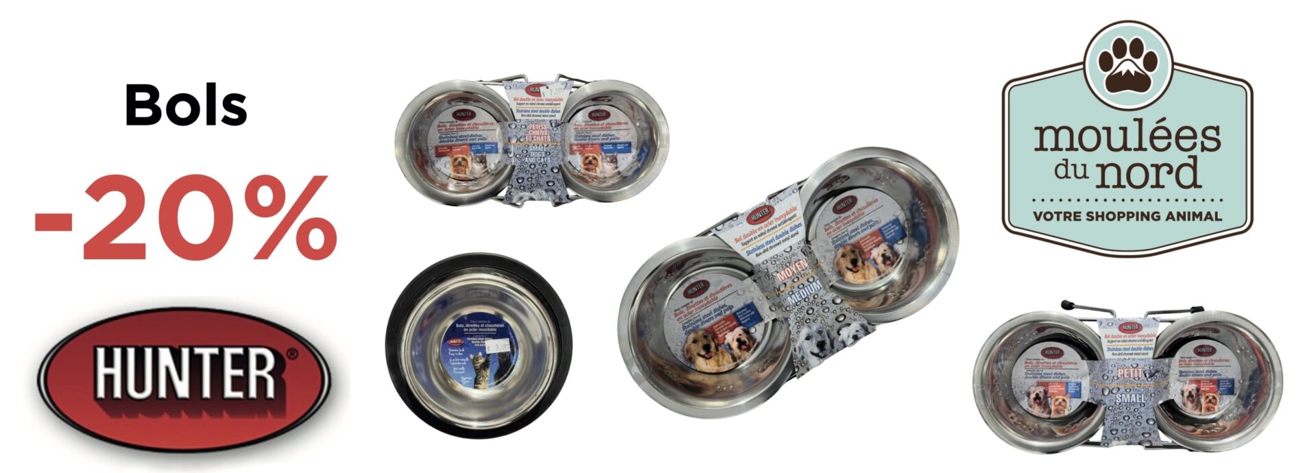 Bols Hunter pour chiens et chats en promotion