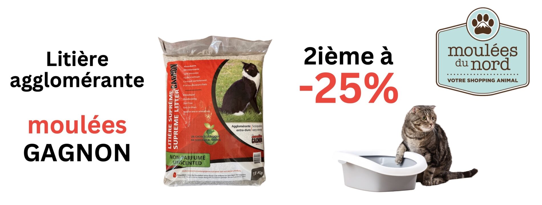 Litière Gagnon pour chats en rabais décembre
