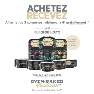 Promotion sur nourriture humide Oven Baked Tradition janvier