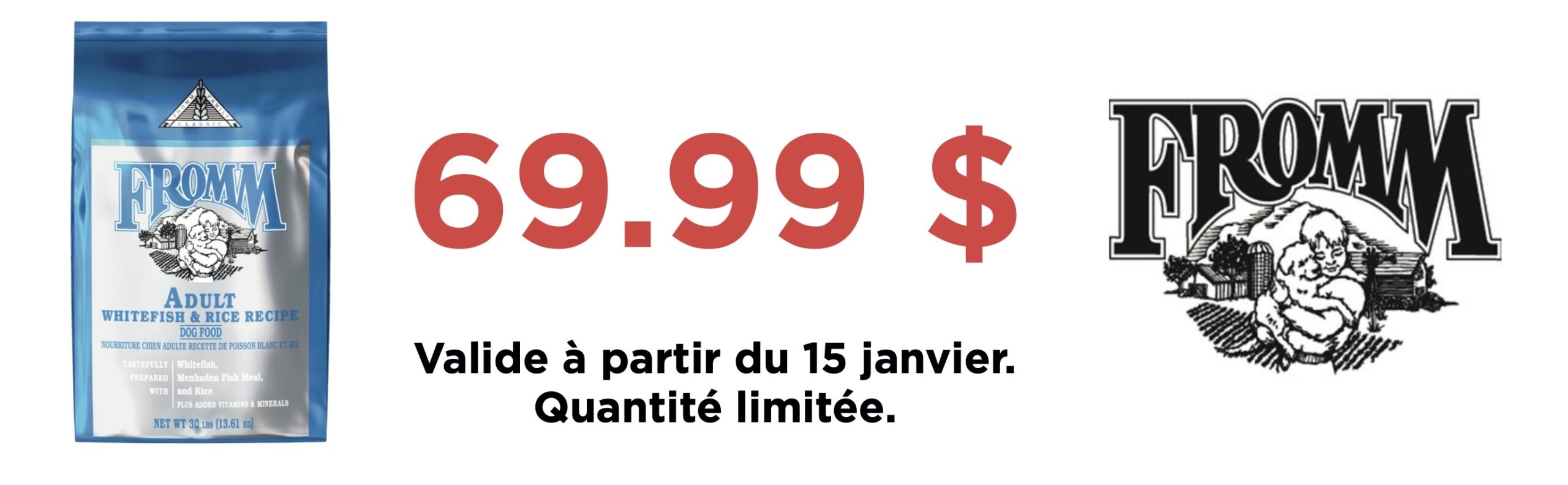 Rabais sur la nourriture pour chiens Fromm classic poisson