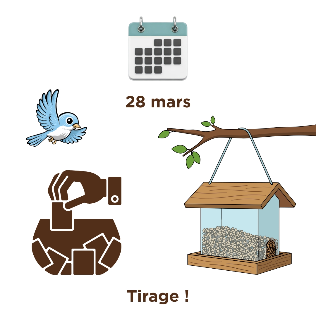 Tirage mars mangeoires d'oiseaux gratuit à gagner