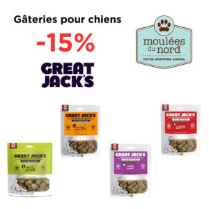 Gâteries pour chiens Great Jack's en rabais