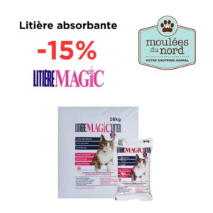 Litière Magic absorbante pour chats en rabais pour mars à Ste-Adèle
