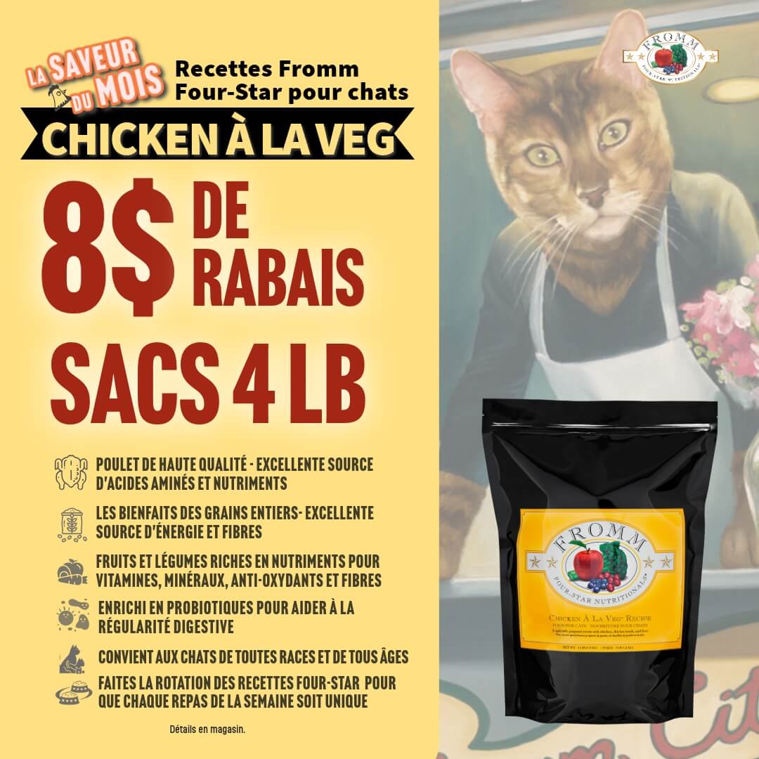 Escompte sur la nourriture Fromm pour chat