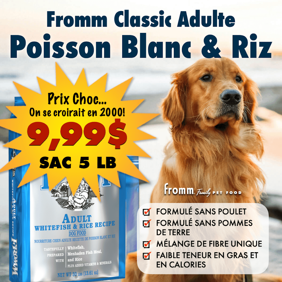 Promotions sur la nourriture Fromm Classic au poisson pour chiens