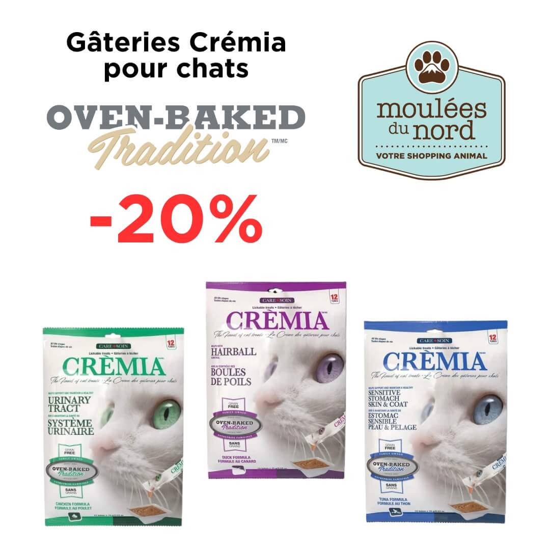 Rabais sur gateries Crémia OBT pour chats