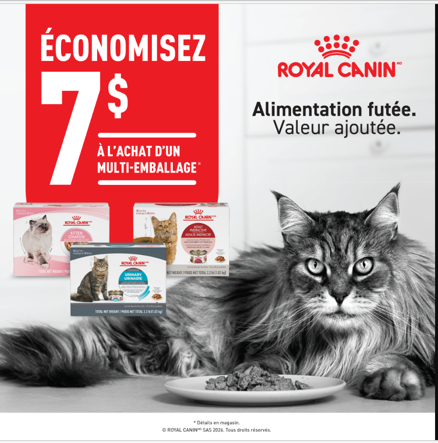 Promotion sur les Multipak de nourriture humide pour chats Royal Canin