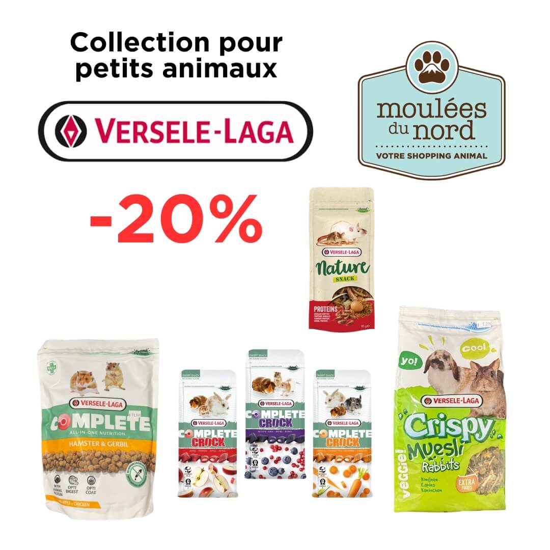 Escompte sur la collection Versele-Laga petits animaux